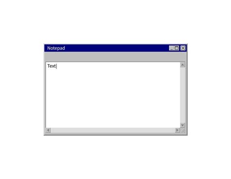 System Notepad Template Retro 90s Pc Interface Blank Notepad Copy