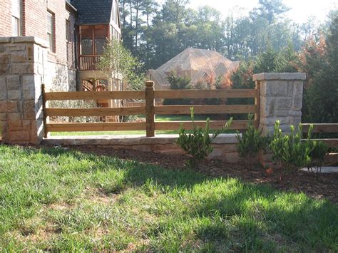 Stone Columns Add A Beautiful Touch To Your Split Rail Fence View Our