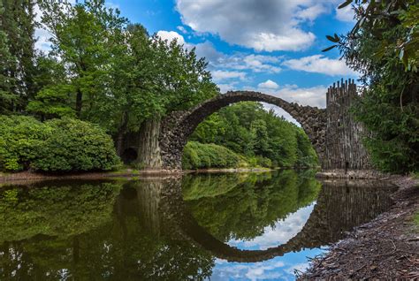 Wallpaper Trees Garden Reflection Photography Clouds Germany