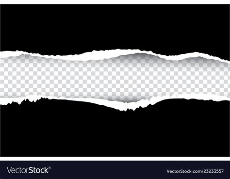 Ripped Paper Black Royalty Free Vector Image Vectorstock