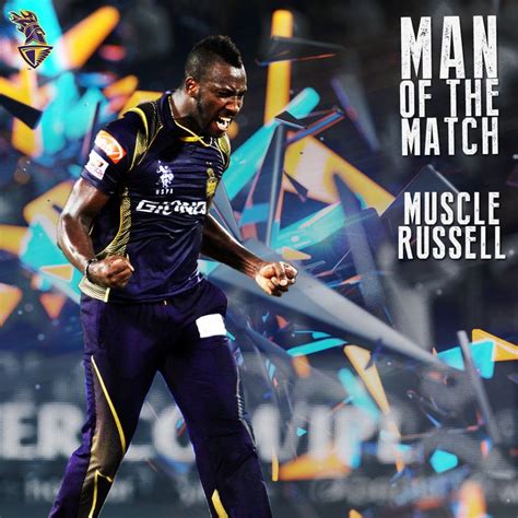 Congratulations Andre Russell For Being The Man Of The Match Well Done