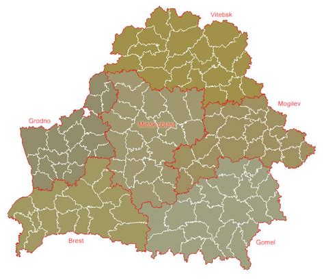 Pauvre biélorussie, si loin de dieu et si proche de l'ue. Carte géographique Biélorussie, Carte géographique de ...