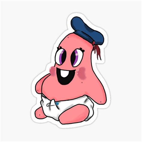 Baby Patrick Star Sticker For Sale By Hobisturon69 Redbubble