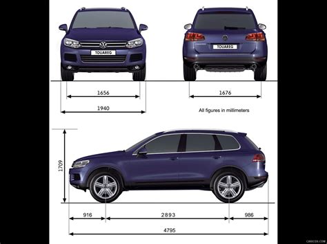 Volkswagen Touareg Technical Drawing