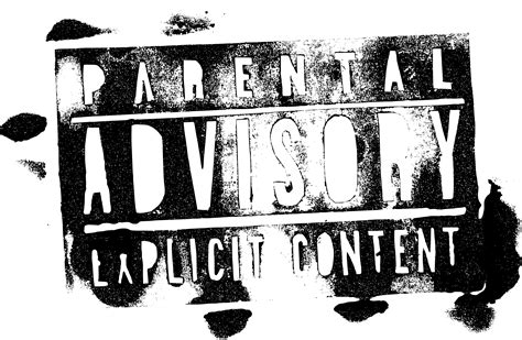 10 Grunge Parental Advisory Explicit Content Png Transparent