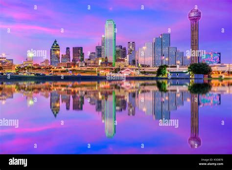 Dallas Texas Usa Downtown City Skyline Stock Photo Alamy