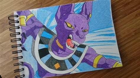 11 x 17 museum quality 80 lb. Speed Drawing : Dragon Ball Super : Beerus Pt. 1 Sketch ...