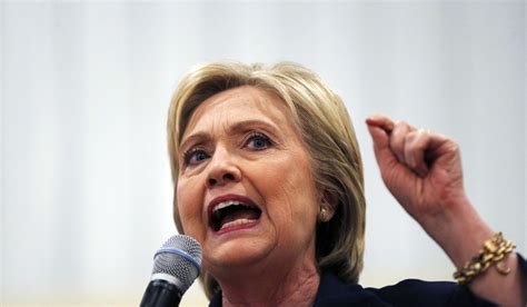 Democratic Presidential Candidate Hillary Clinton Speaks At A Campaign