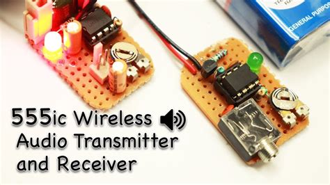 555 Ic Wireless Audio Transmitter And Receiver Youtube