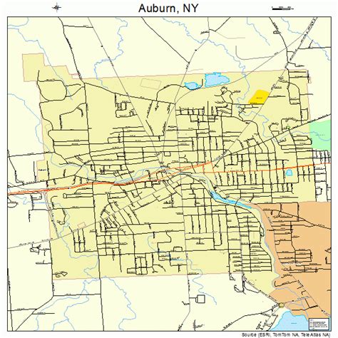 Auburn New York Street Map 3603078