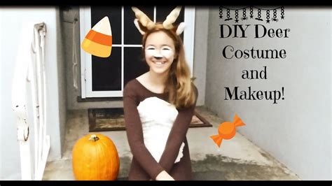 Diy Deer Costume And Makeup Youtube