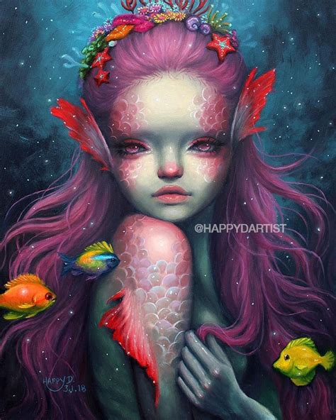 Repost Happydartist ・・・ Finally Finished With This Mermaid Oil