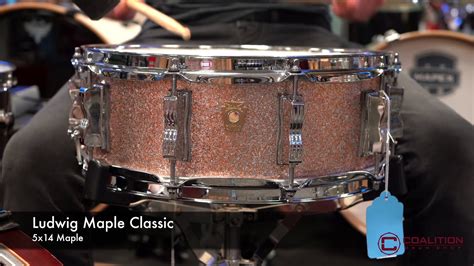 Ludwig Classic Maple Champagne Sparkle Snare Drum Youtube