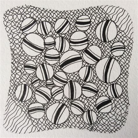 Zentangle Jetties And Cheesecloth By Czt Nancy Domnauer Zentangle