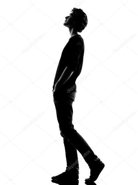 Boy Looking Up Silhouette