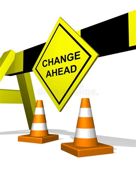 Change Management Barrier Novelty Lamp Stock Images Cali