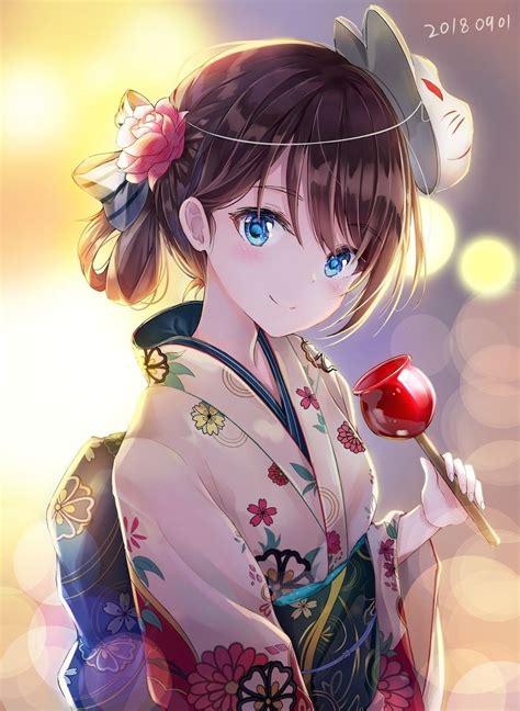 Ghim Của Carpe Noctem Trên Kimono Yukata Anime Art Art Hình Vẽ Anime Cô Gái Trong Anime Anime