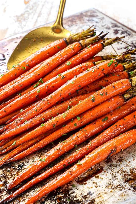 Balsamic Honey Glazed Oven Roasted Baby Carrots Recipe