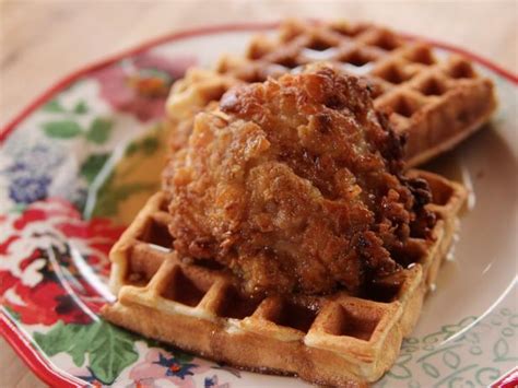 Spread that mixture over the chicken. Chicken and Waffles Recipe | Ree Drummond | Food Network