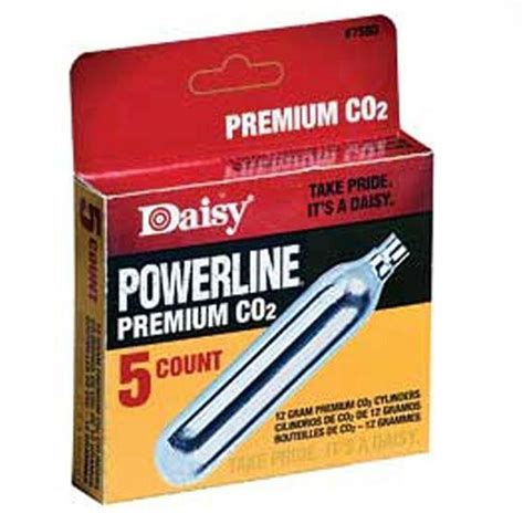 Bullseye North Daisy Powerline Premium CO2 Cartridge 12 Grams 5 Pack