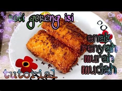 Selain lenjeran pisang, biasanya roti juga diisi. membuat roti goreng isi - YouTube