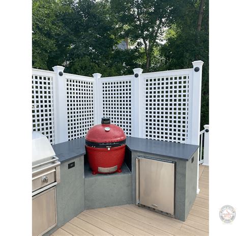 outdoor kitchen ideas integrating a kamado joe into an outdoor kitchen ring of fire outdoor