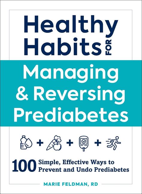 Healthy Habits For Managing And Reversing Prediabetes Book By Marie