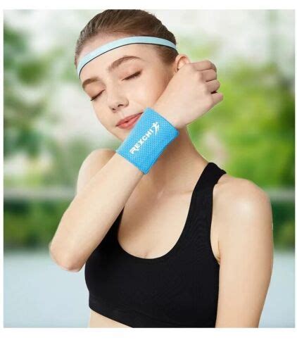 1 Pair Wrist Brace Breathable Ice Cooling Tennis Wristband Wrap Sport