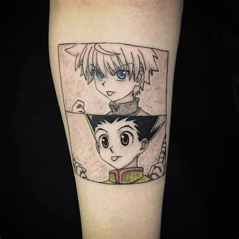 Killua X Gon Tattoo Anime Tattoos Nerd Tattoo Hunter Tattoo