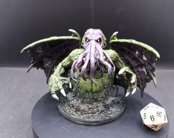 Will Paint Cthulhu Monster Miniature Hand Painted Dungeons Etsy