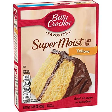 Betty Crocker Super Moist Yellow Cake Mix 6 Pack 15 25 Oz