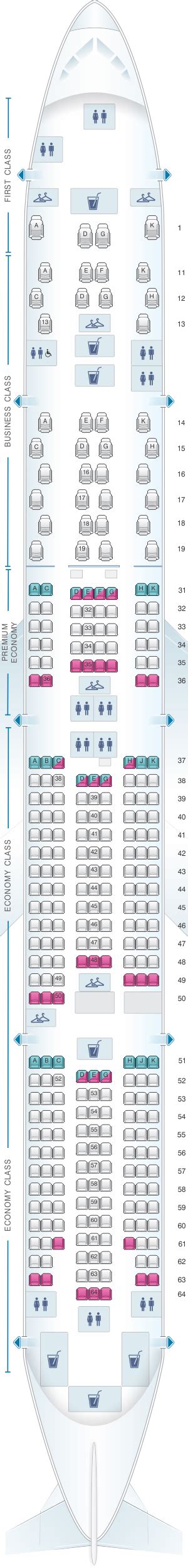 Seat Map China Southern Airlines Boeing B777 300er Seatmaestro