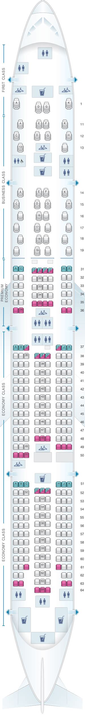 Mapa De Asientos China Southern Airlines Boeing B777 300er Plano Del