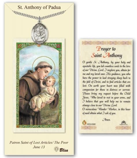Anthony of padua) when she lost her grandmother's rosary. Prayers to Saint Anthony - Patron Saint of Lost Articles ...