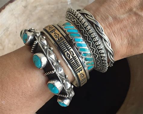 Braided Sterling Silver Bangle Bracelets For Women Native American