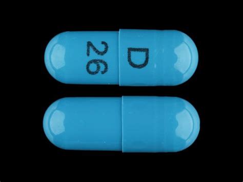 D 26 Pill Blue Capsuleoblong 15mm Pill Identifier