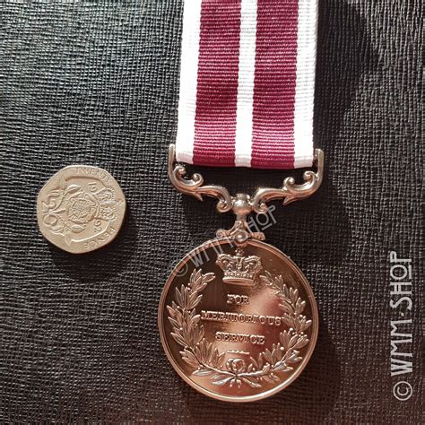 Ww1 Military Medal Army Rank Award Meritorious Service Medal Etsy