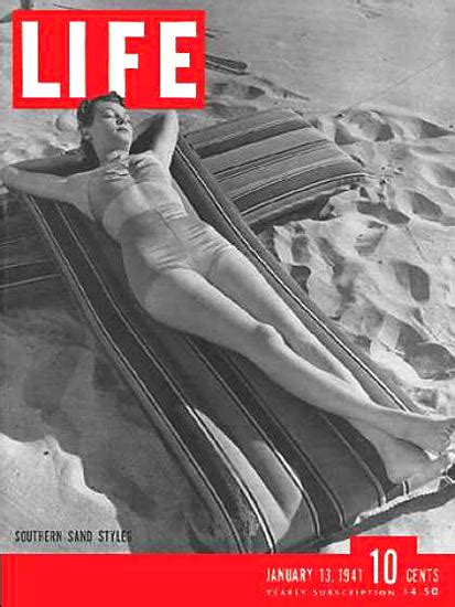 Life Magazine Cover Copyright 1941 Southern Resort Styles