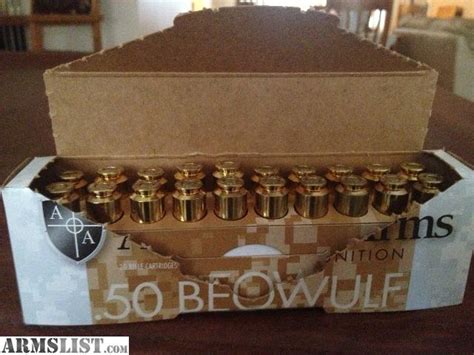 armslist for sale 50 cal beowulf ammo
