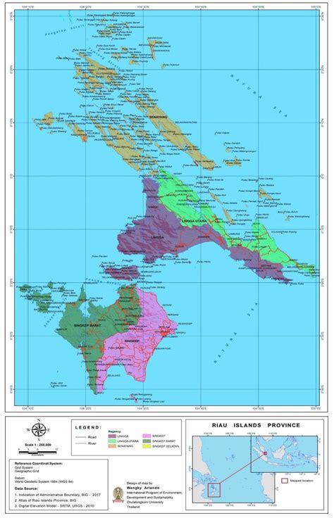 1 The Lingga Regency Map Download Scientific Diagram