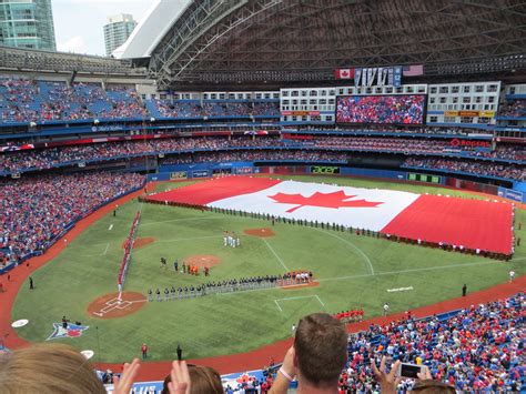 The View From My Seat In The 500s On Blue Jays Canada Day At The Rogers