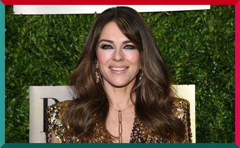 Elizabeth Hurley Wears Bedazzled Outfit To Show Off Her Curves