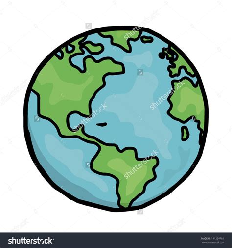 Cute Cartoon Earth Drawing Earth Cartoon Drawing Png Download 1716