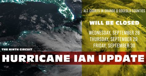 Hurricane Ian Update Ninth Judicial Circuit Court Of Florida
