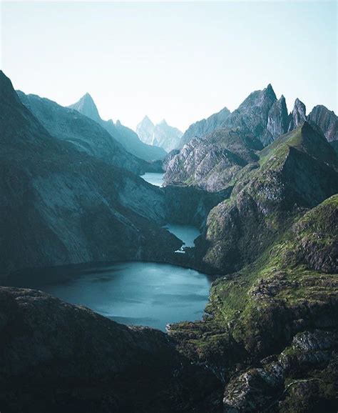 Lofoten Islands 🇳🇴 On Instagram “mystical Lofoten Landscape 👣🦋⛰