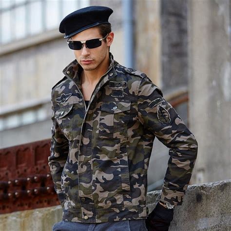 High Quality American Military Camouflage Jacket Male Autumn Winter