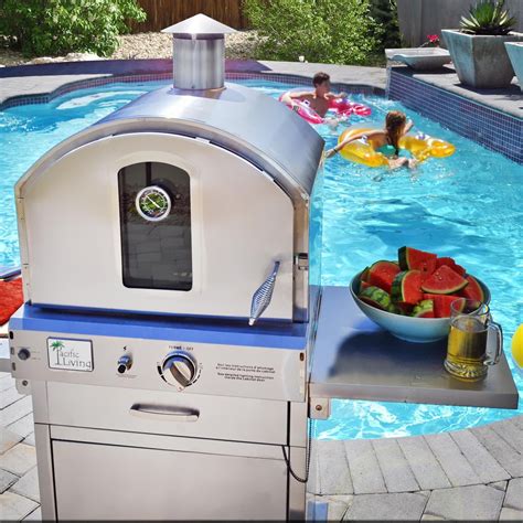 Pacific Living Pl8430ss Propane Gas Stainless Steel Outdoor Pizza Oven