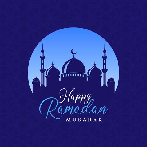 Happy Ramadan Mubarak Greetings Card Background Design Islamic