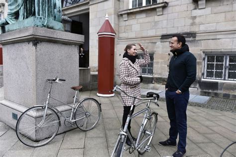In Pictures Danish And Irish Prime Ministers Go For Bicycle Ride In