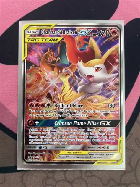 Pok Mon Tcg Charizard Braixen Gx Sm Black Star Promo Sm Holo Promo